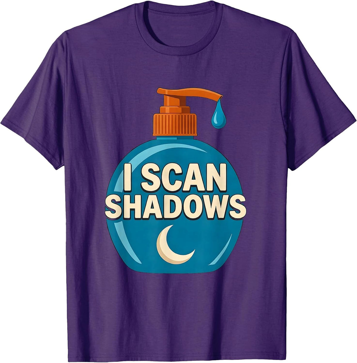 I Scan Shadows Funny Ultrasound Tech Sonographer Halloween T-Shirt - Purple