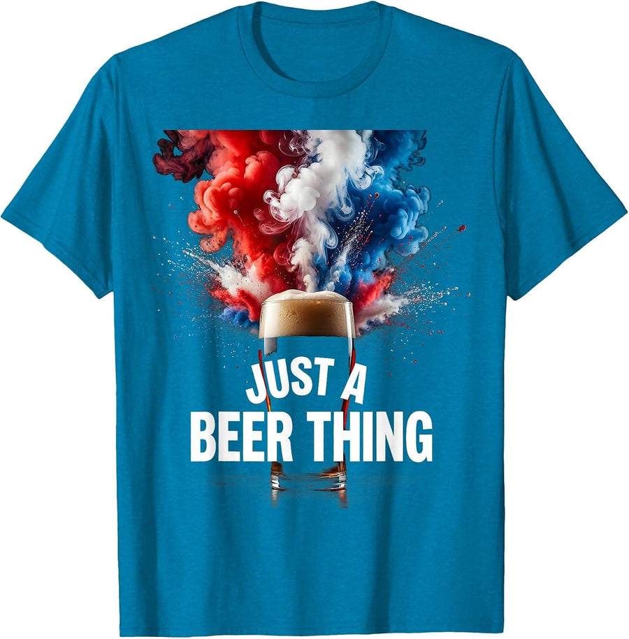 Just a Beer Thing Craft Beer Lover Design T-Shirt - Sapphire Blue
