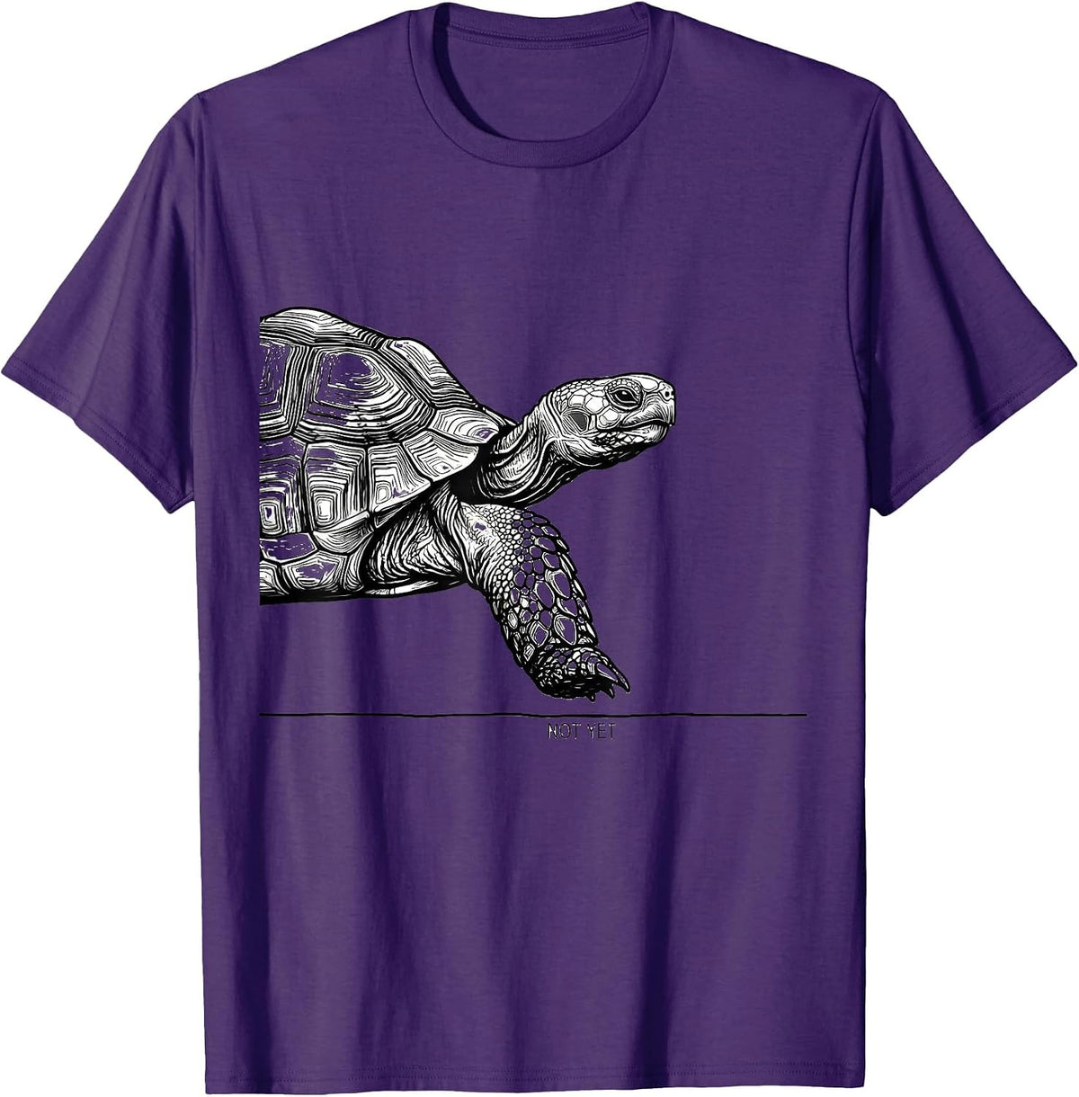 Men's Not Yet Funny Tortoise Lover Pet Owner Gift T-Shirt - Purple