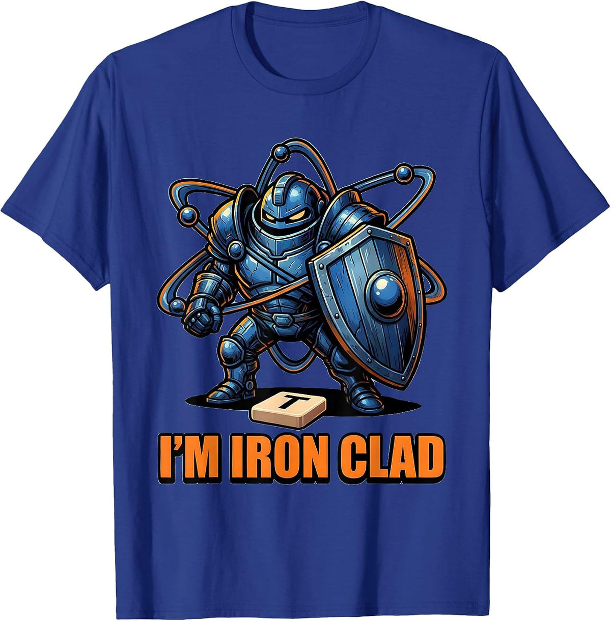 I'm Iron Clad Cartoon Funny Chemistry Teacher Science Nerd T-Shirt - Royal Blue