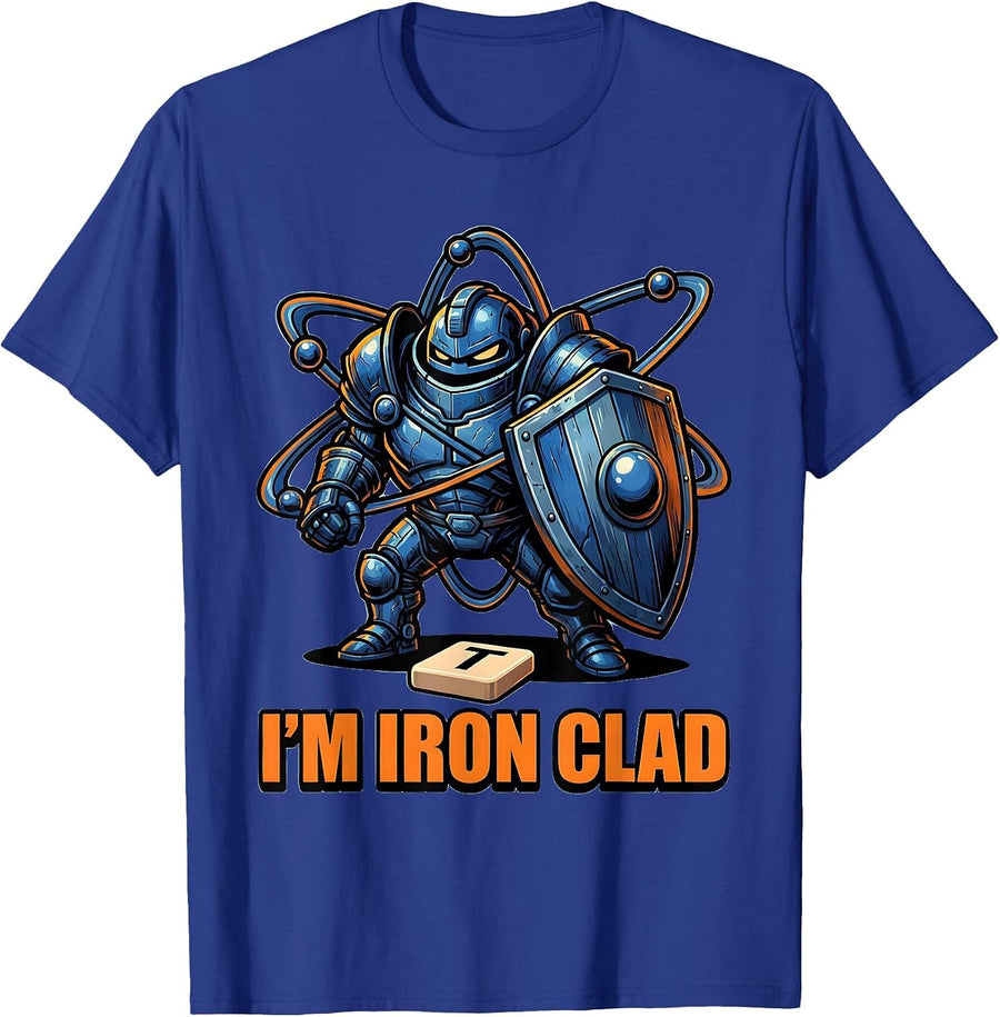 I'm Iron Clad Cartoon Funny Chemistry Teacher Science Nerd T-Shirt - Royal Blue