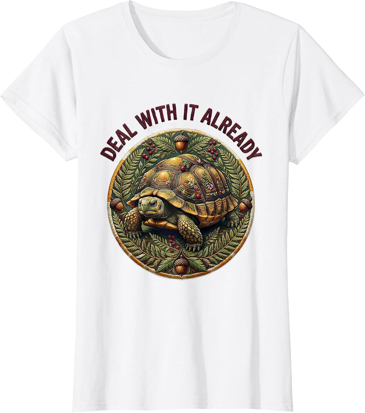 Women's It Is What It Is Deal With It Already Graphic T-Shirt - White