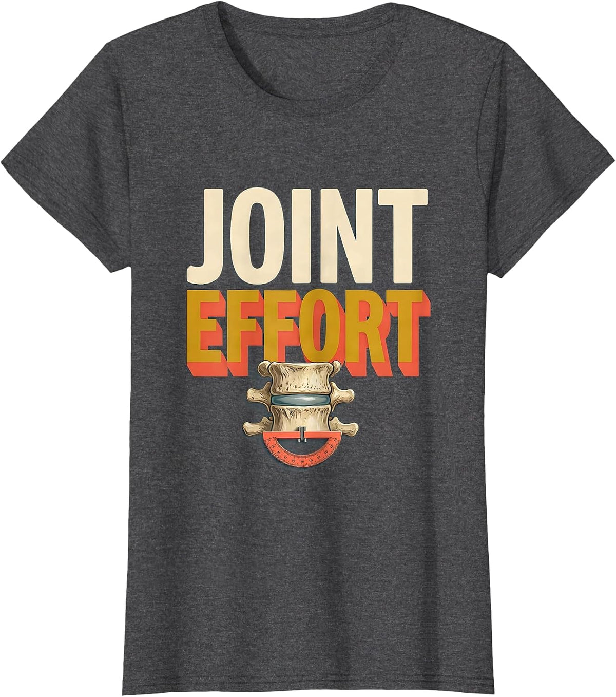 Women's Joint Effort Physical Therapist Occupational Therapist Rehab T-Shirt - Dark Heather Grey