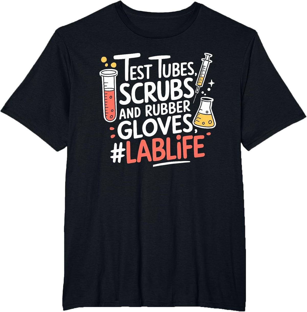 Medical Laboratory Lab Technician and Laboratory Week T-Shirt - Black