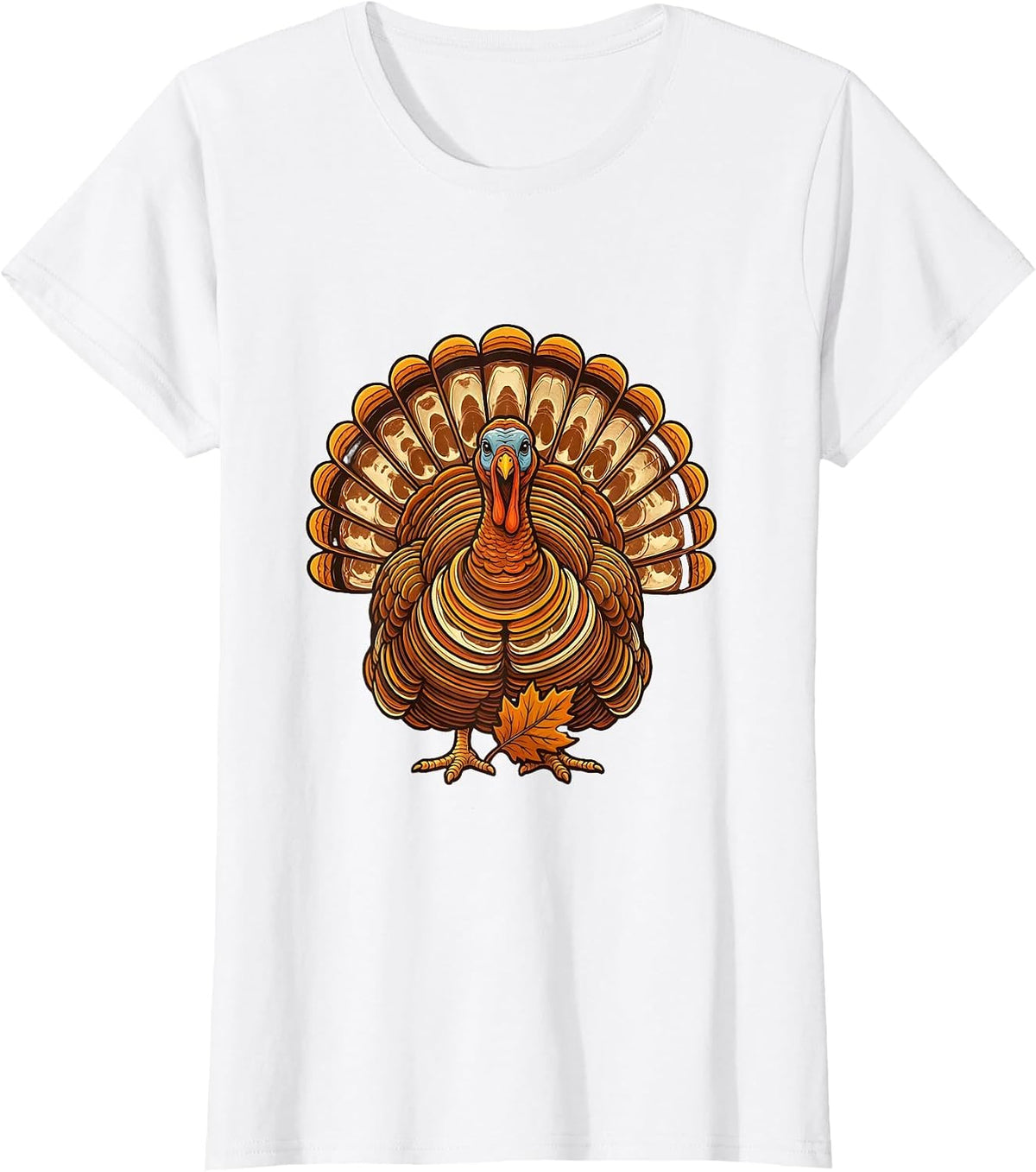 Plump Turkey CT Scan Radiology Tech Retro Thanksgiving T-Shirt - White