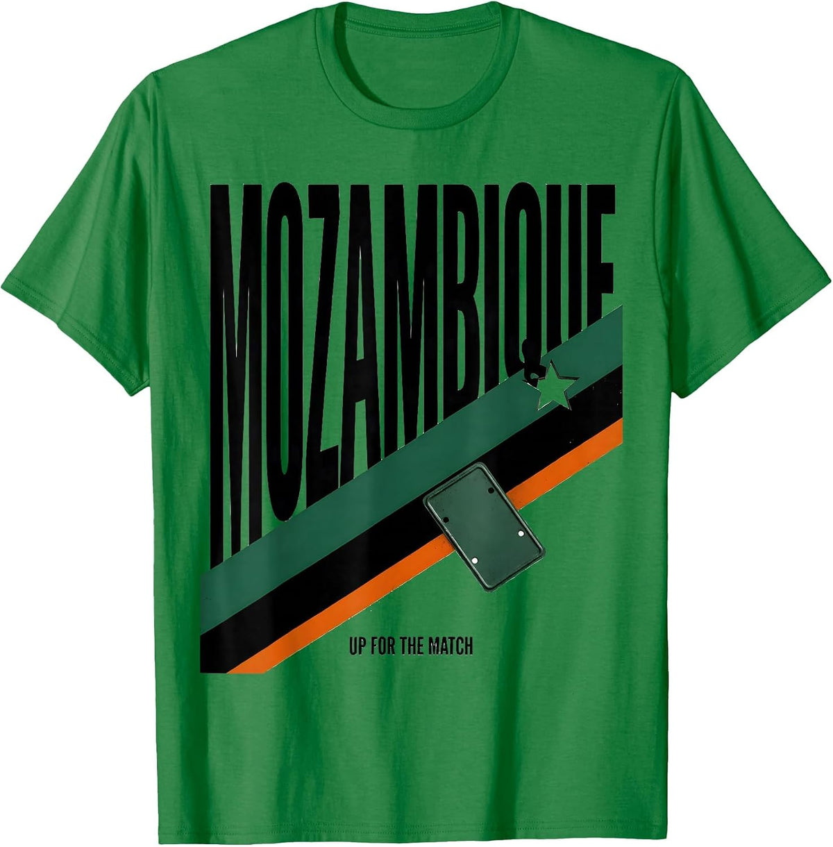 Men's Mozambique, Up For The Match Heritage Pride Rugby Fan T-Shirt - Kelly Green