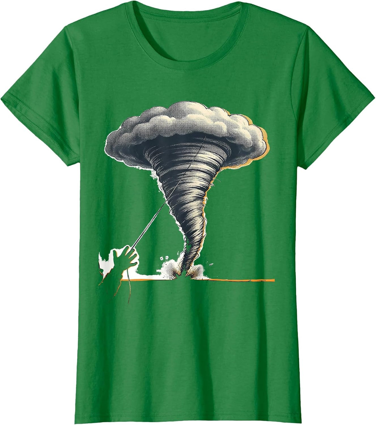 Kept Tornado Balloon Storm Chaser Meteorology Enthusiast T-Shirt - Kelly Green