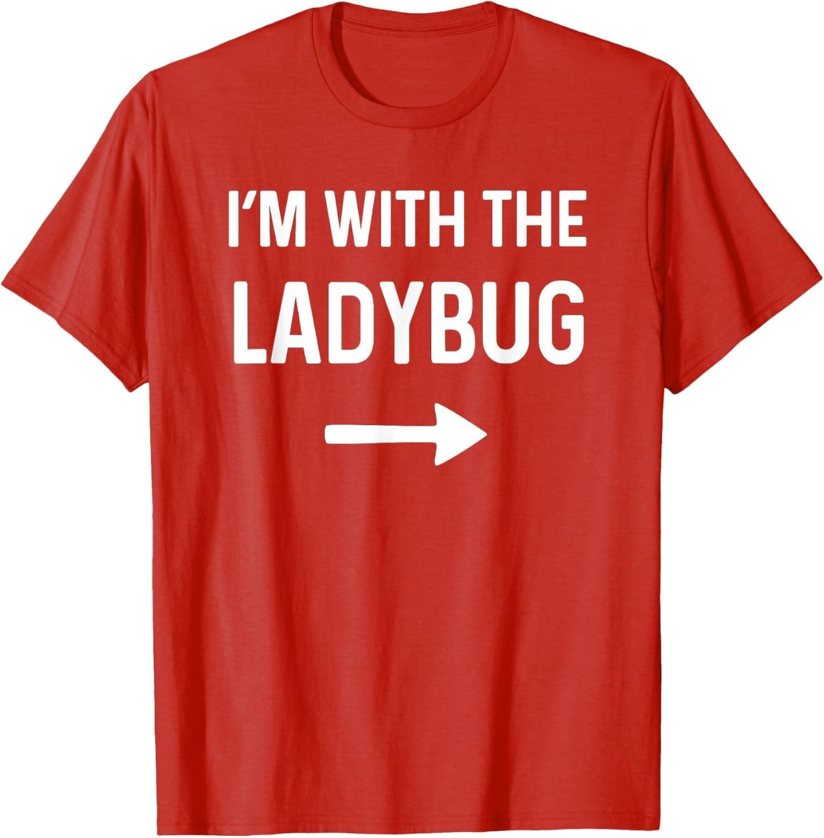 with The Ladybug Funny Halloween Costume T-Shirt - Red