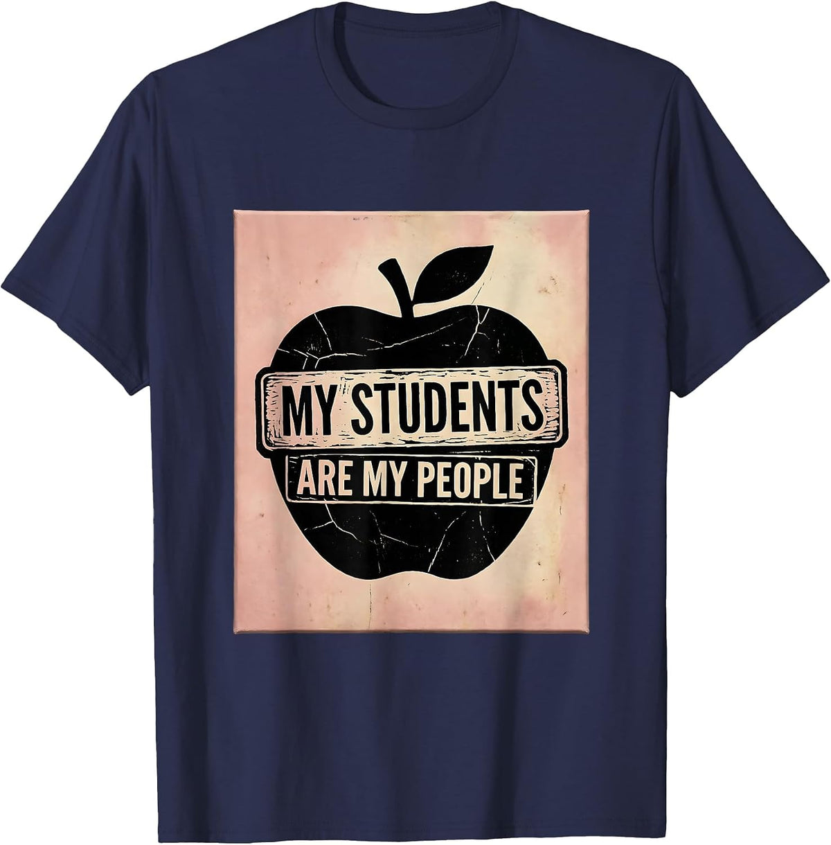 My Students Are My People 4th Grade Teacher T-Shirt - Navy Blue