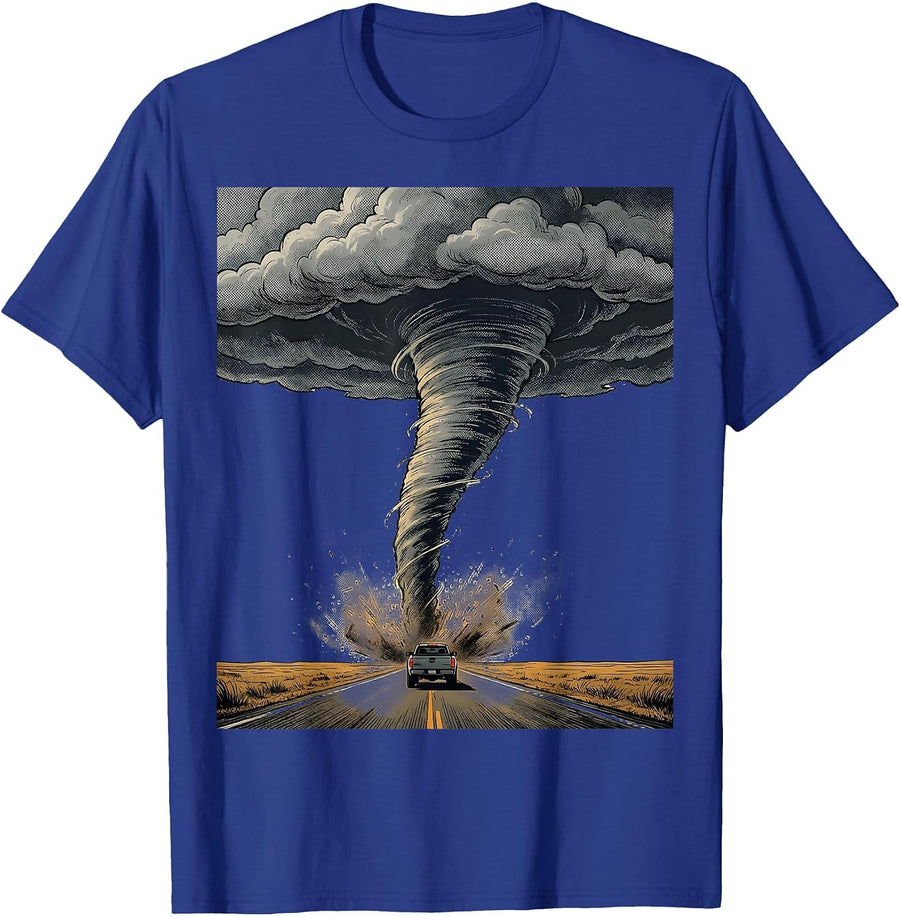Tornado Chaser Storm Chaser Meteorology Enthusiast T-Shirt - Royal Blue