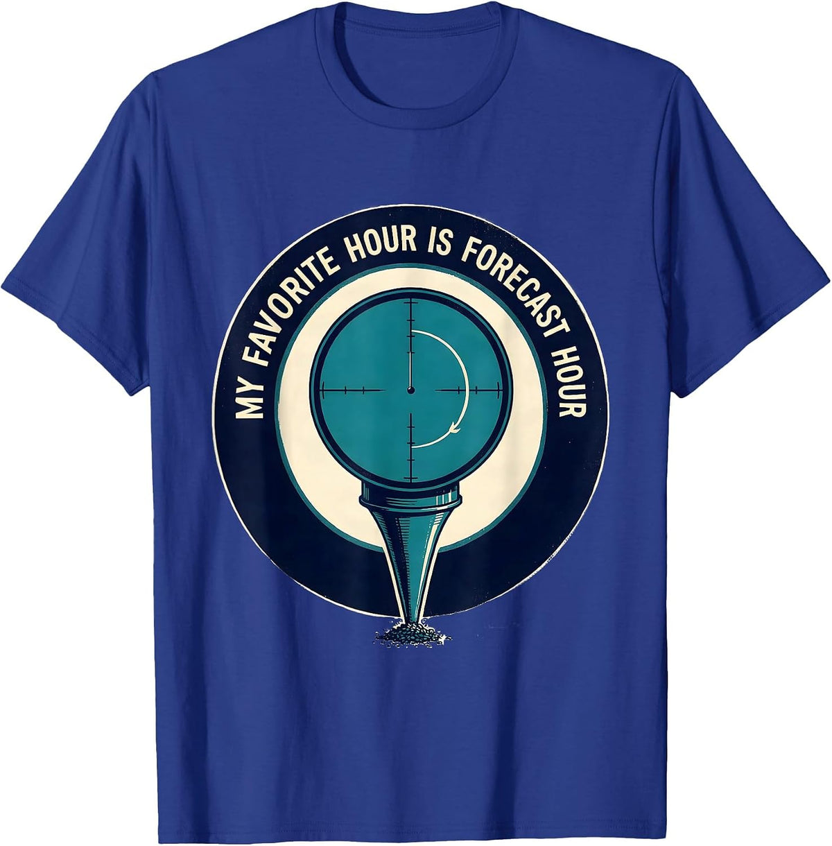 Men's My Favorite Hour Is Forecast Hour Funny Storm Chaser T-Shirt - Royal Blue
