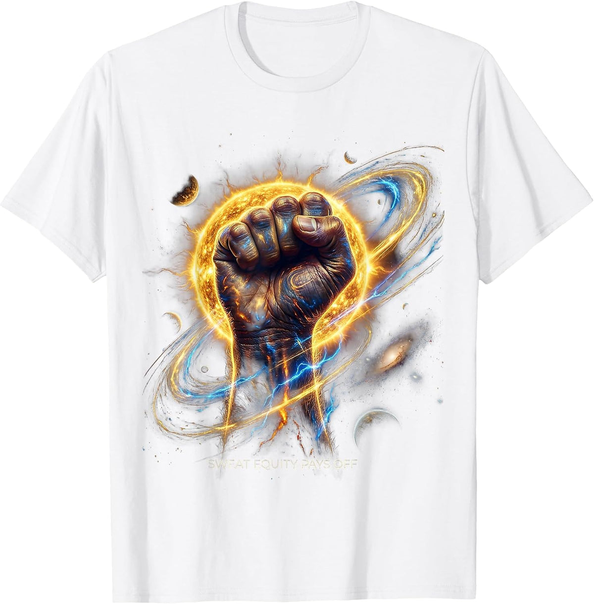 Sweat Equity Pays Off Labor Day Design T-Shirt - White