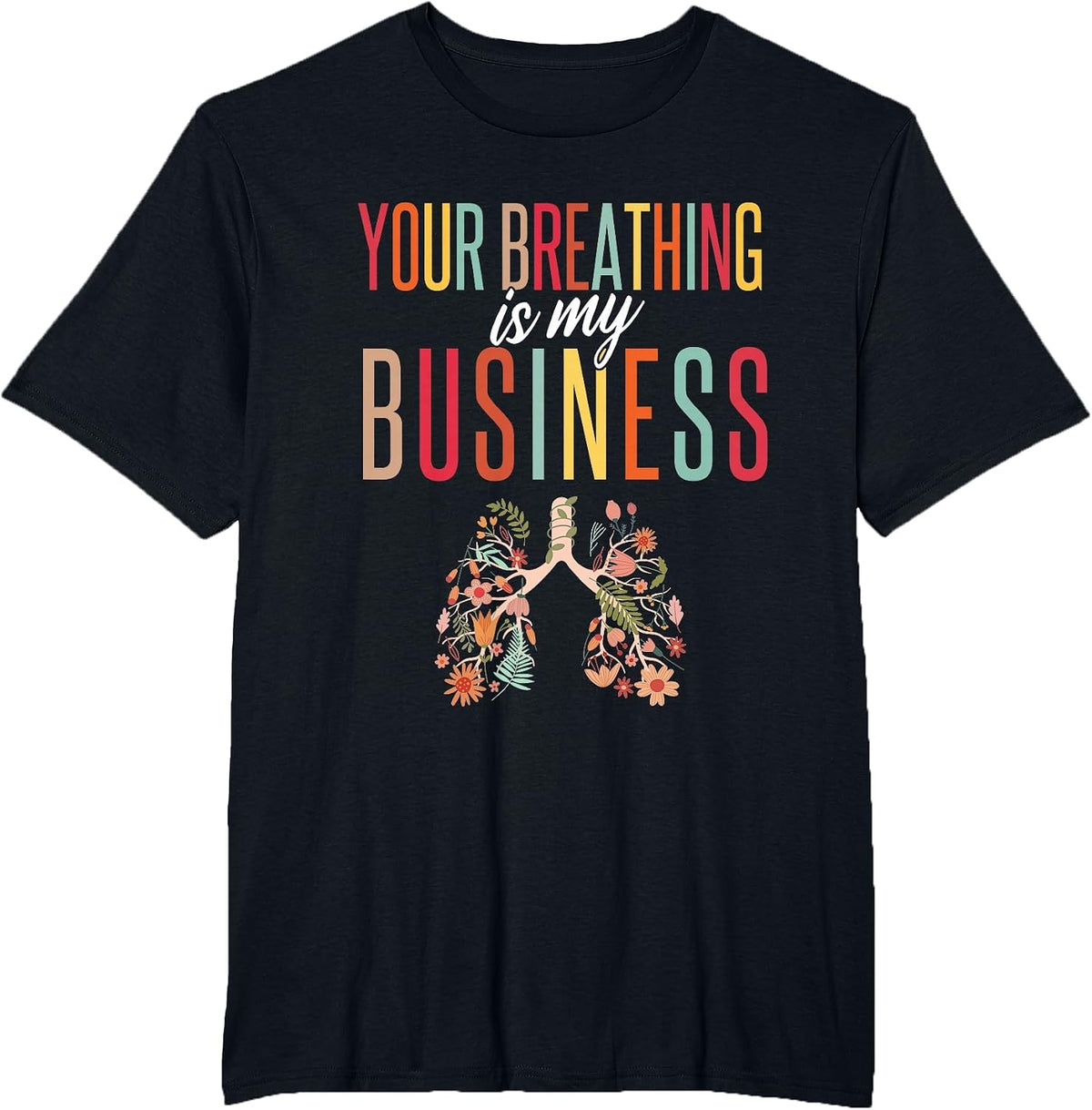 Respiratory Therapist Pulmonary Rehab T-Shirt - Black