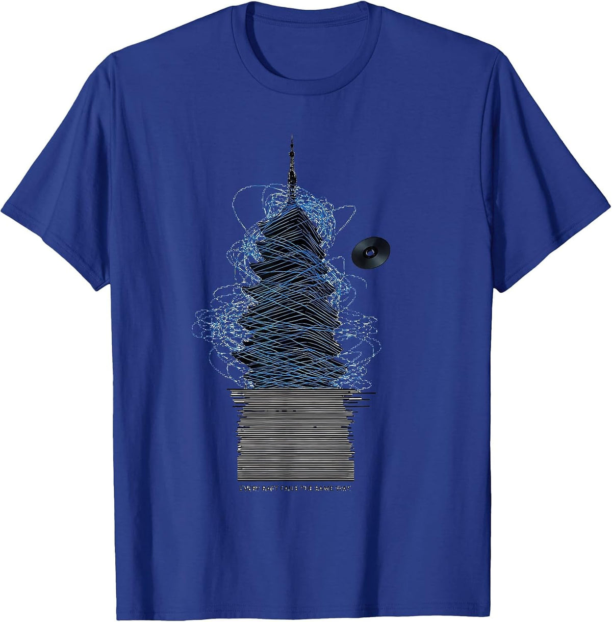 Men's Every Raft Fails The Same Way Funny 3D Printing Retro Gift T-Shirt - Royal Blue