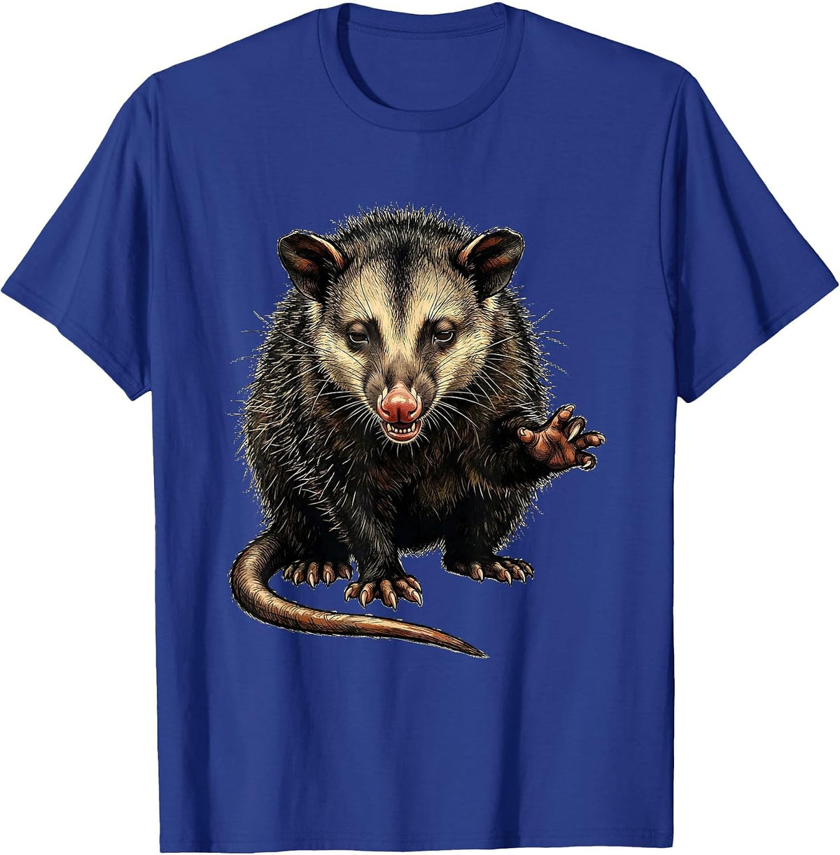 Funny Opossum Absurdist Humor Animal Meme Gift T-Shirt - Royal Blue