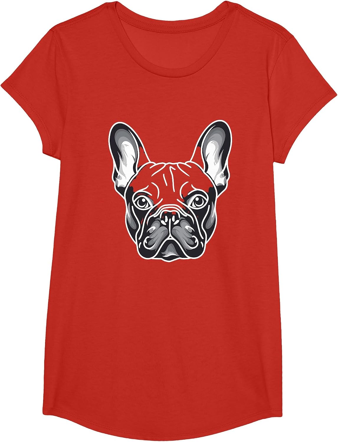 French Bulldog Frenchie Mom Mama Clothing Fashion T-Shirt - Girls Red