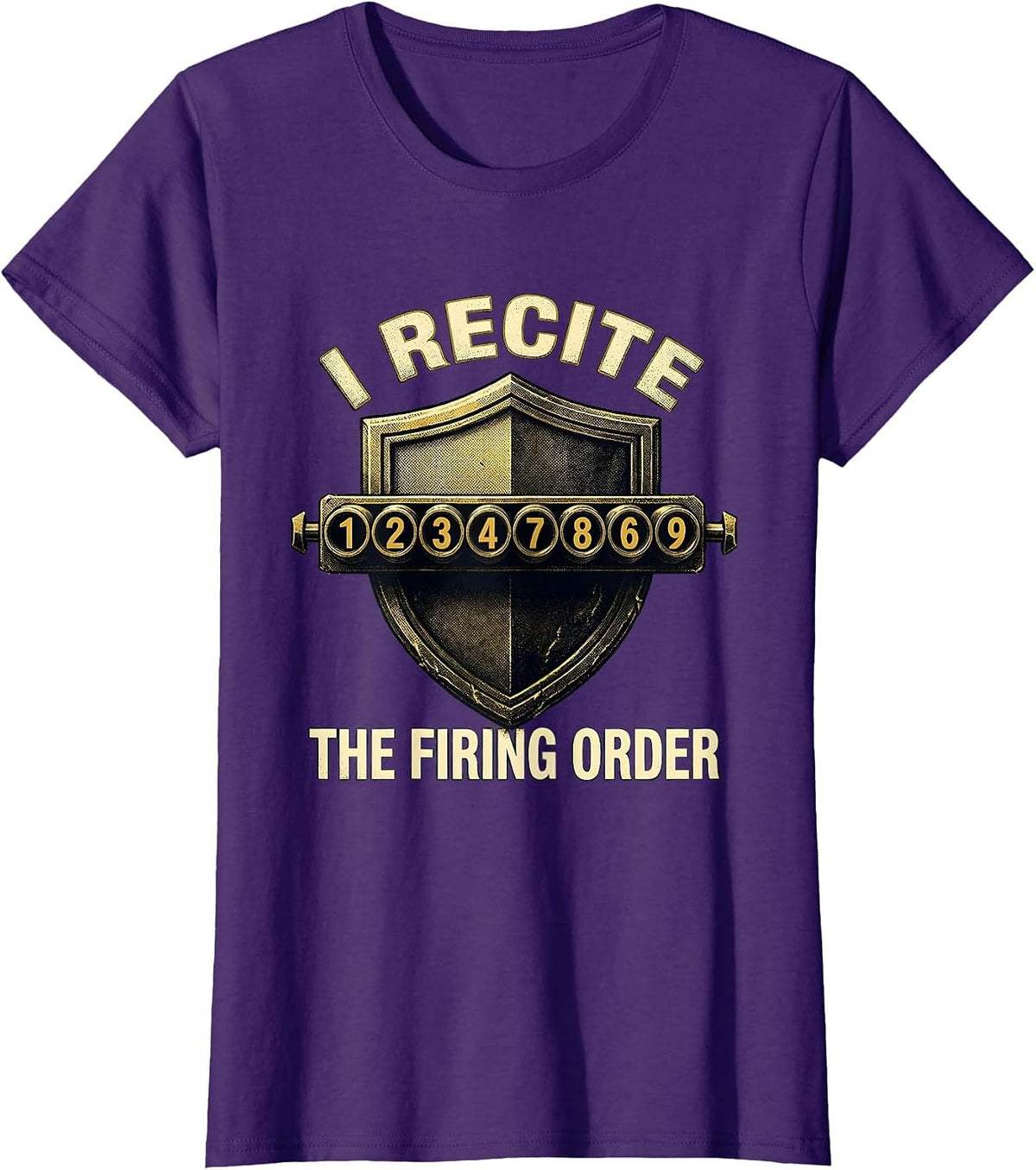 Women's I Recite The Firing Order Funny Mechanic Car Engine T-Shirt - Purple
