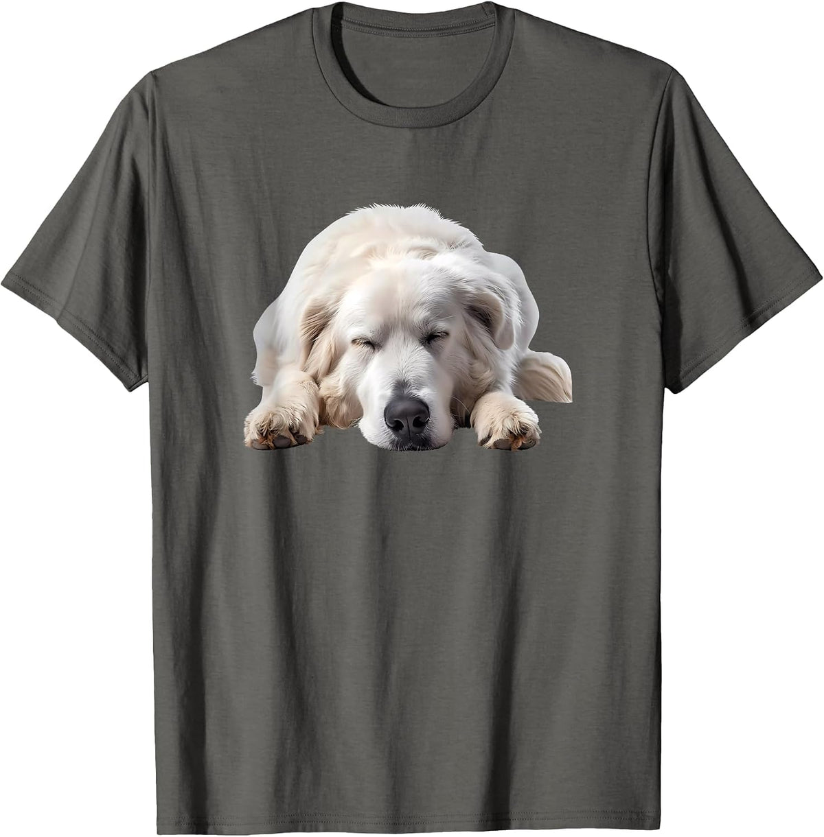 Lazy Maremma Sheepdog T-Shirt - Asphalt Grey