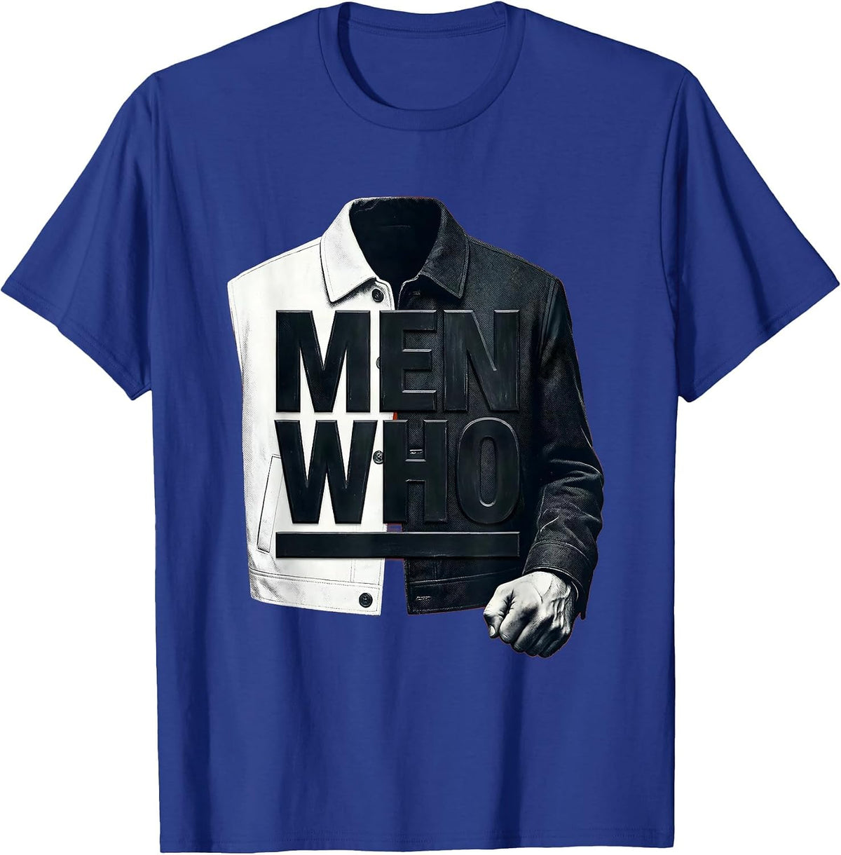 Men's Men Who Caw Graphic Design for Crow Lovers T-Shirt - Royal Blue