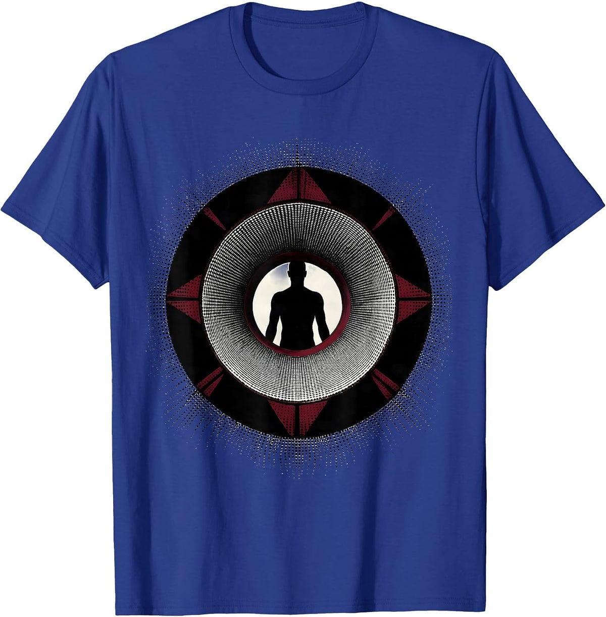 Men's MRI Machine Magnetic Field Lines Radiology Art T-Shirt - Royal Blue