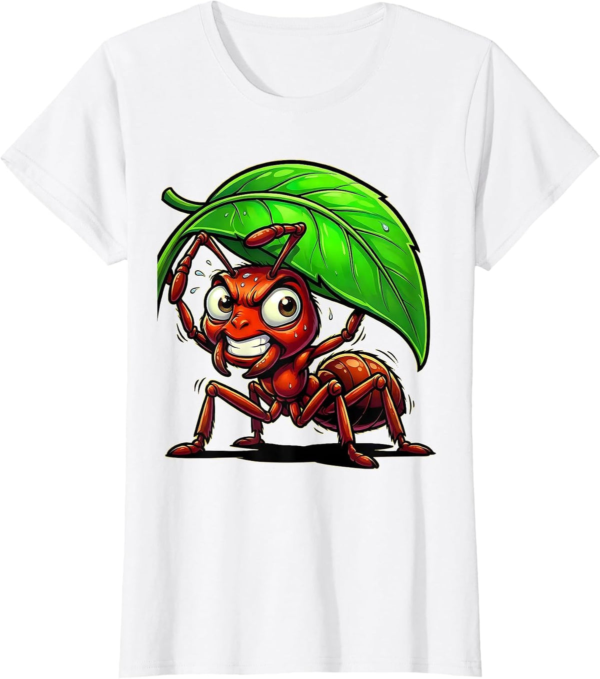 Play Is Learning Ant Carrying Leaf Teacher Gift T-Shirt - White