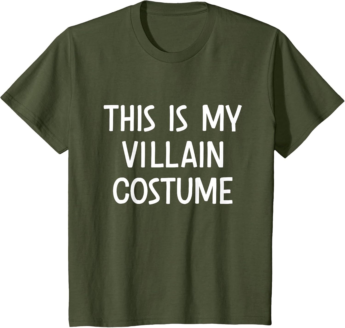 This is My Villain Costume Halloween T-Shirt - Olive Green