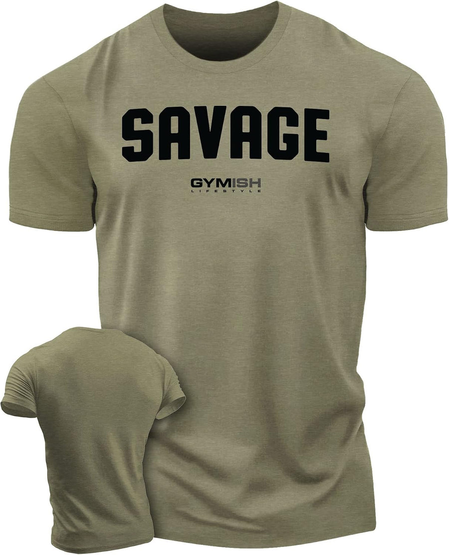 Savage Deadlift Workout Shirt for Men Funny Gym Motivational Sayings T-Shirt - Savage Deadlift Workout Shirt for Men Funny