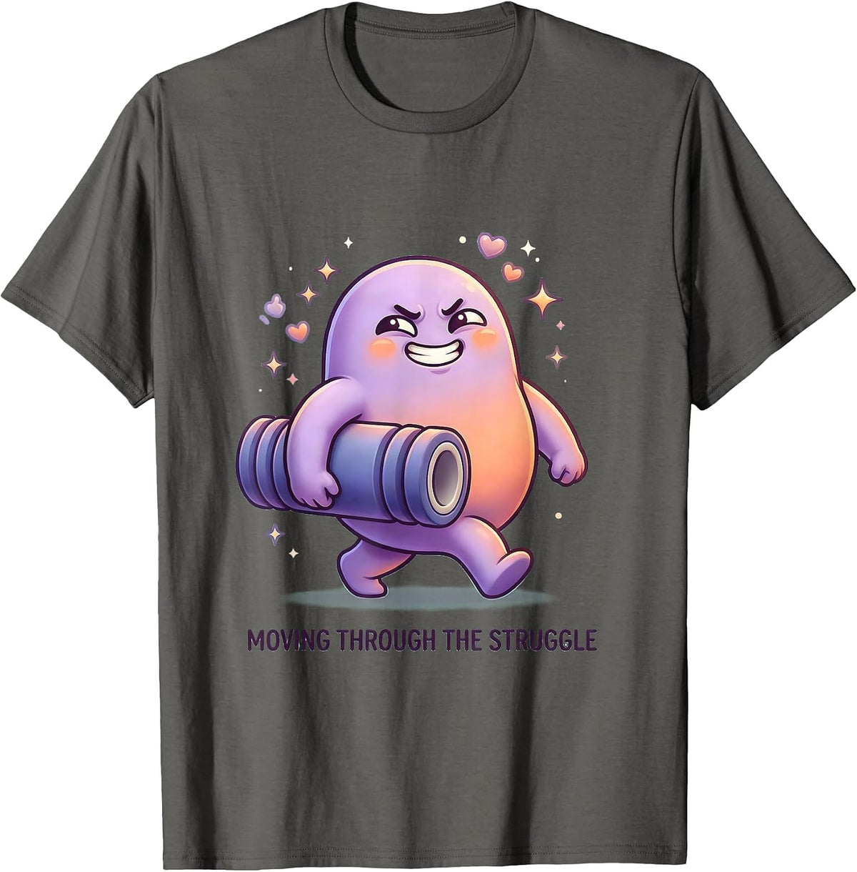 Men's Moving Through the Struggle Physical Therapy Design T-Shirt - Asphalt Grey