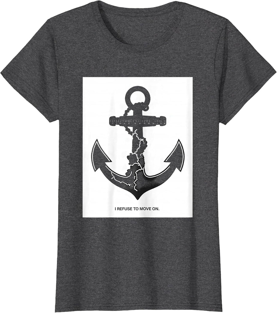 Women's I Refuse To Move On Funny History Teacher Back To School T-Shirt - Dark Heather Grey