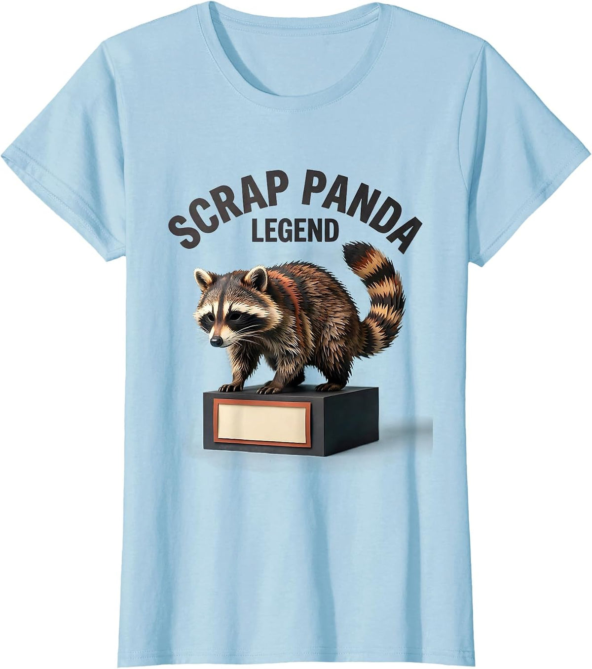 Scrap Panda Legend Funny Jimothy Raccoon Viral Meme Trash T-Shirt - Baby Blue