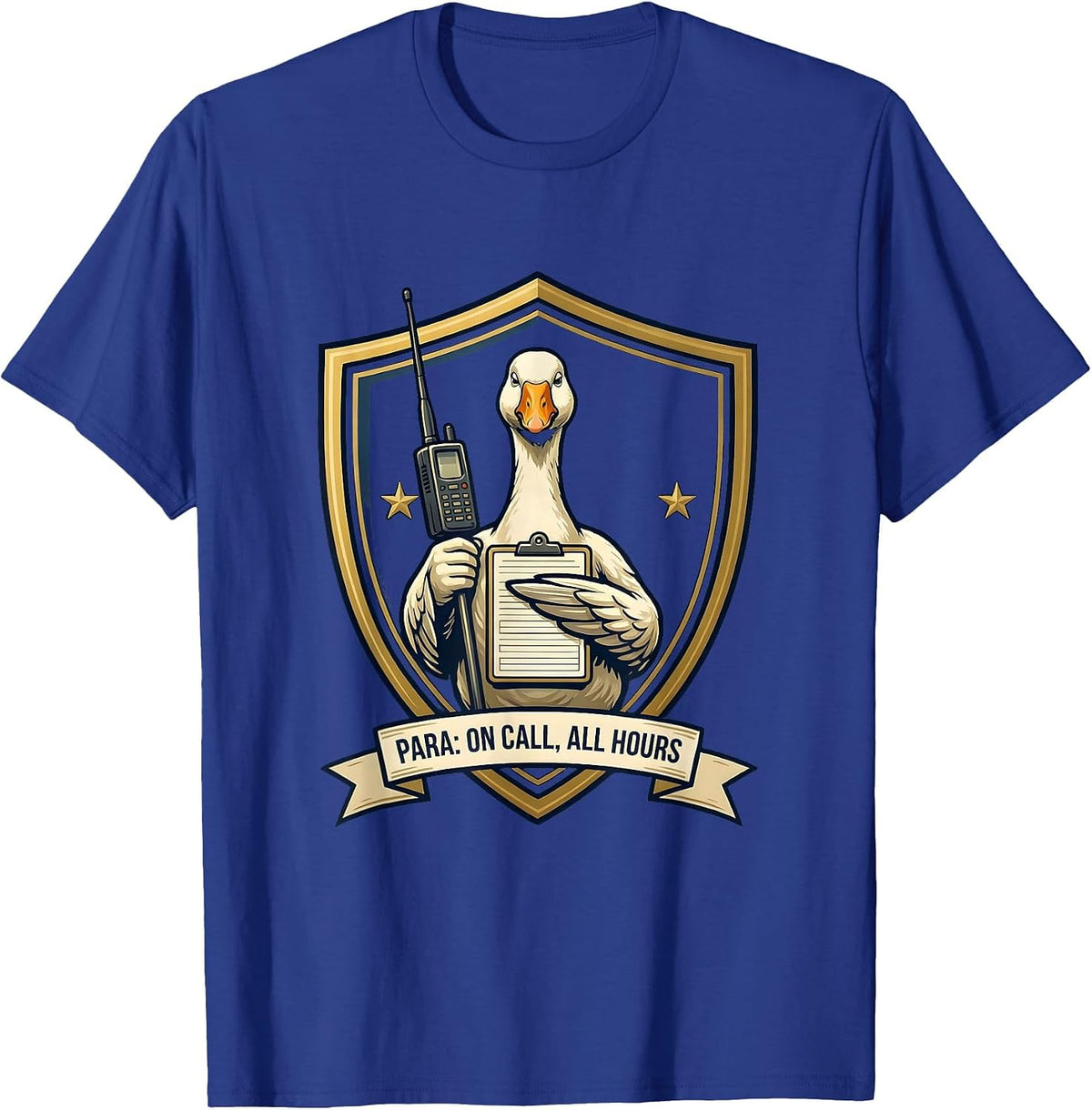 Para On Call All Hours Funny Paraprofessional SPED Teacher T-Shirt - Royal Blue