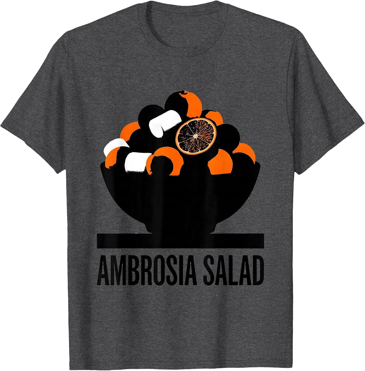 Men's Ambrosia Salad Bootleg 90's Rap Rock Vintage Funny T-Shirt - Dark Heather Grey