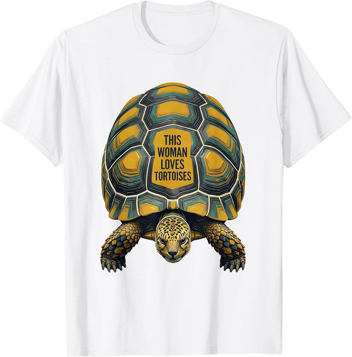 This Woman Loves Tortoises Midcentury Modern Reptile Lover T-Shirt - White