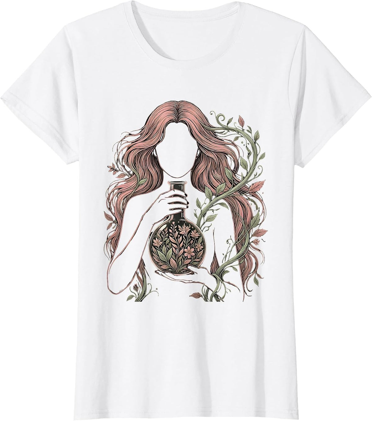 Women's Science Teacher Chemist Illustration Gift T-Shirt - White