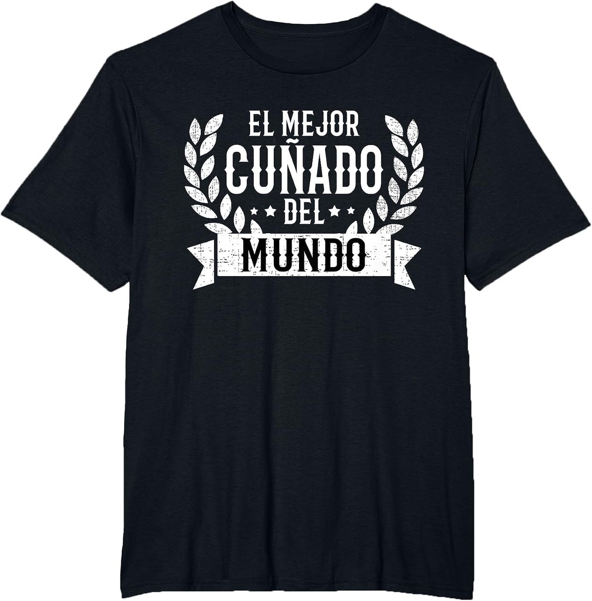 El Mejor Cunado Del Mundo Spanish Brother in Law T-Shirt - Black