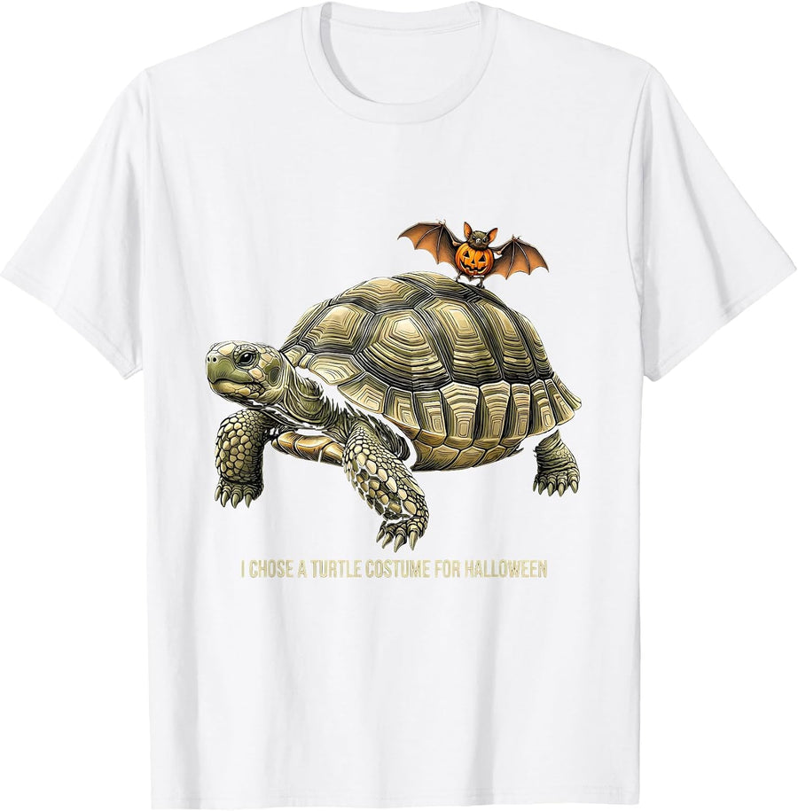 Men's I Chose A Turtle Costume For Halloween Funny Halloween T-Shirt - White