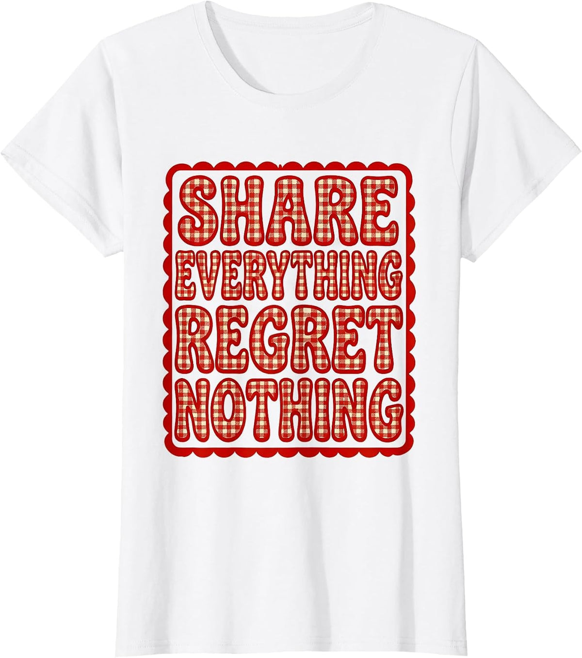 Altruismo House Share Everything Regret Nothing T-Shirt - White