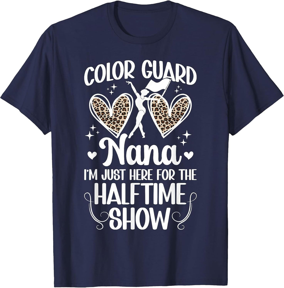 Color Guard Nana Halftime Show Guard Nana Grandma T-Shirt - Navy Blue