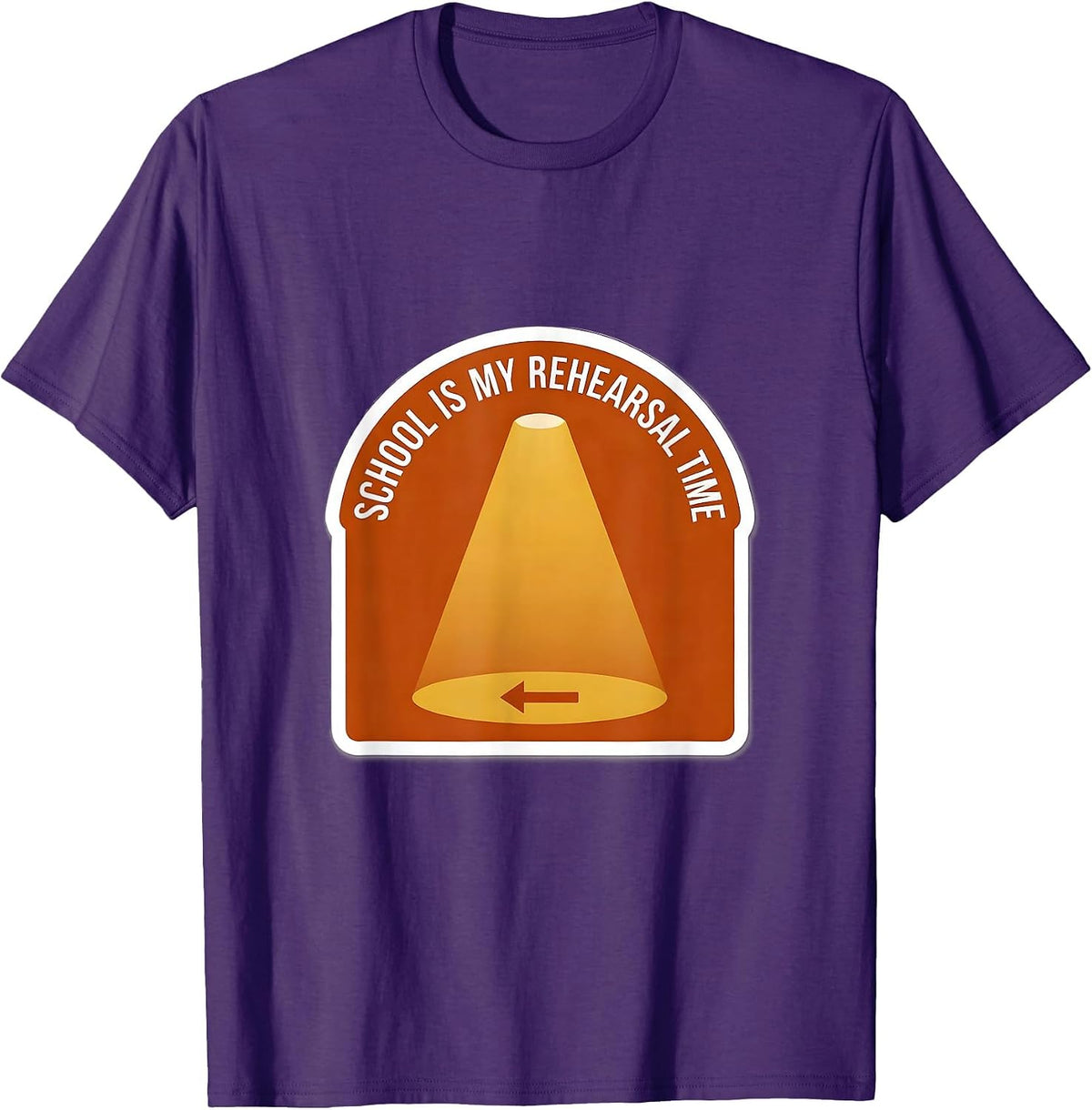 School Is My Rehearsal Time Funny Drama Club Theater Lover T-Shirt - Purple