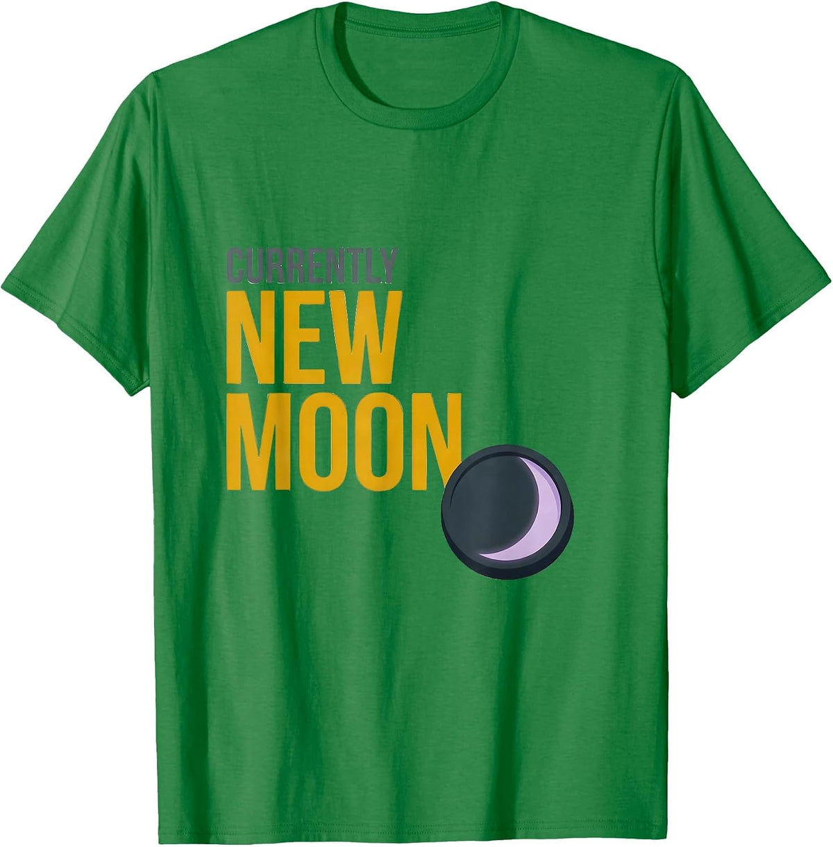 Men's Currently New Moon Astronomy Celestial Vintage T-Shirt - Kelly Green