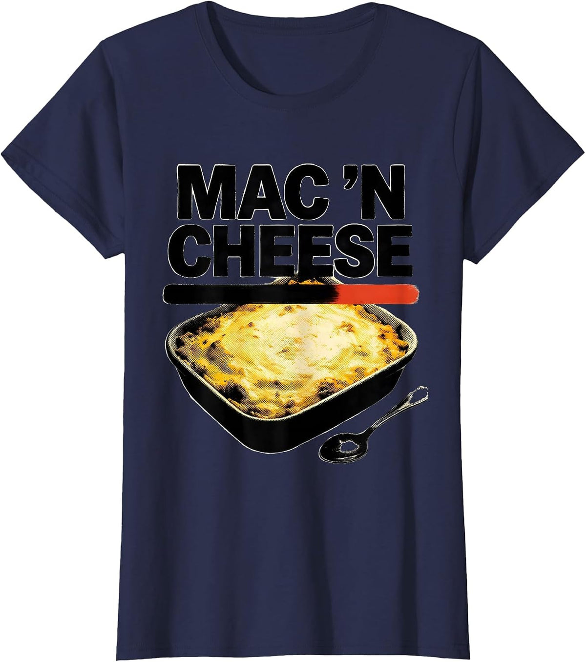 Women's Mac 'N Cheese Bootleg 90's Rap Rock Funny Thanksgiving T-Shirt - Navy Blue