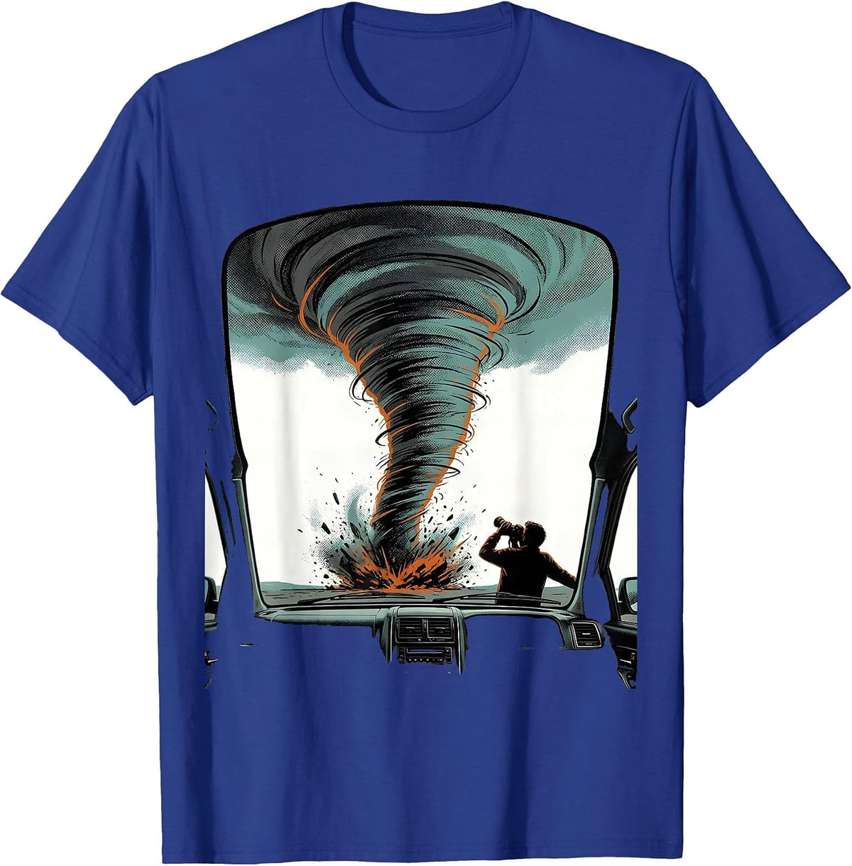 Tornado Chaser Storm Weather Enthusiast Humor T-Shirt - Royal Blue