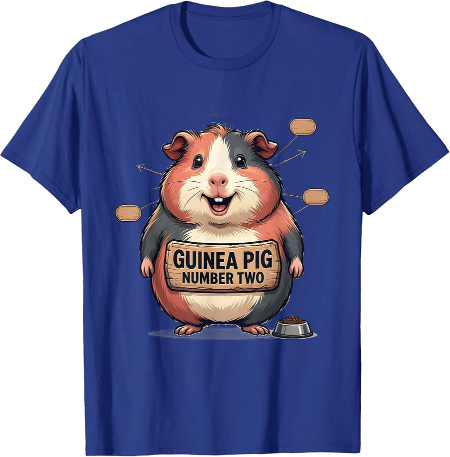 Guinea Pig Number Two Funny Pig Lover Novelty Mascot T-Shirt - Royal Blue