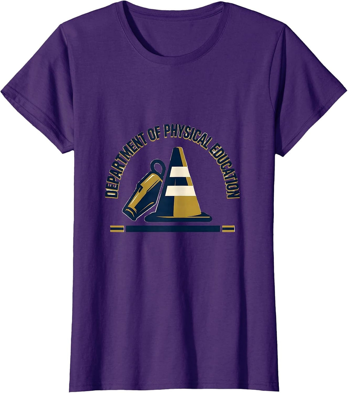 Women's Department Of Physical Education Sports PE Teacher Back T-Shirt - Purple