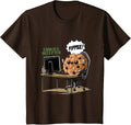 Cookies Accepted Nerd Shirt Funny Computer Internet Coder T-Shirt, Youth, Brown, X-Small - As Pictured