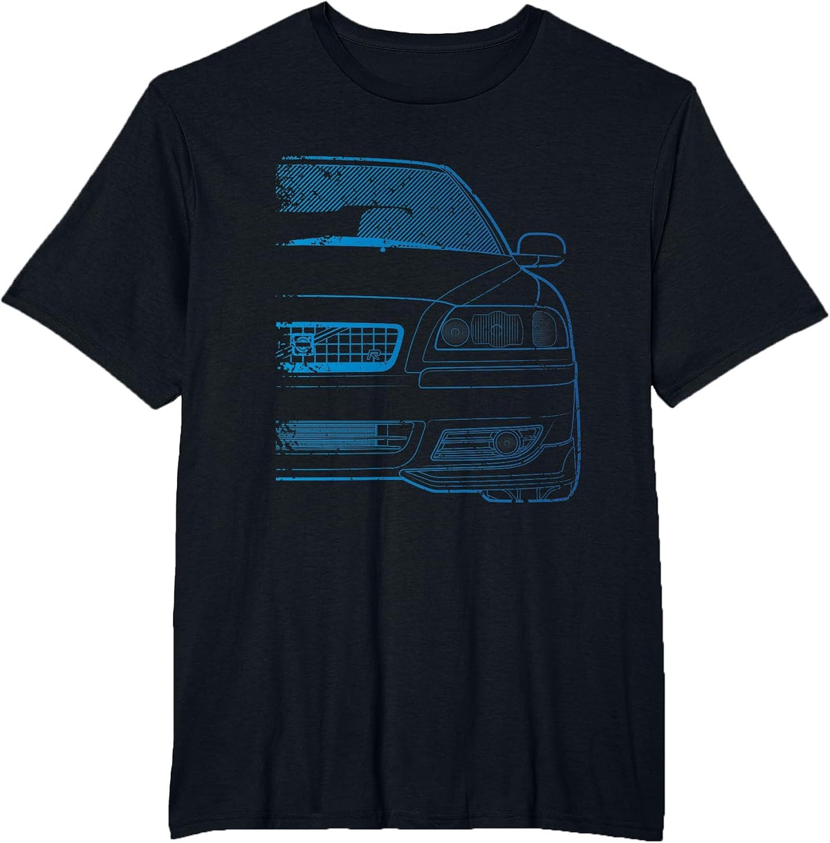Classic Racing S60-R Turbo Blue Gradient Tshirt T-Shirt - Black