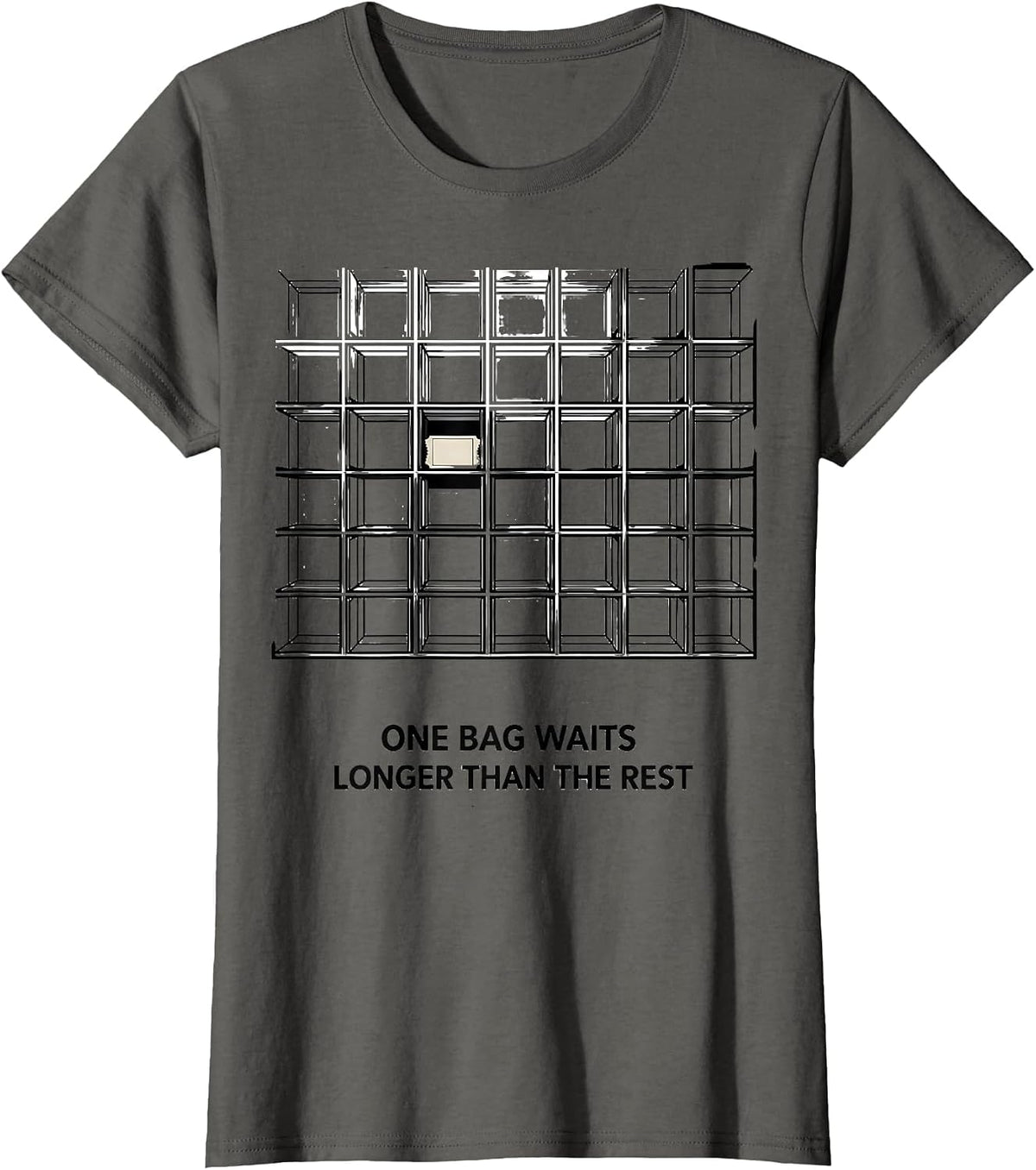 Women's One Bag Waits Longer Than The Rest Funny Pharmacy Squad T-Shirt - Asphalt Grey
