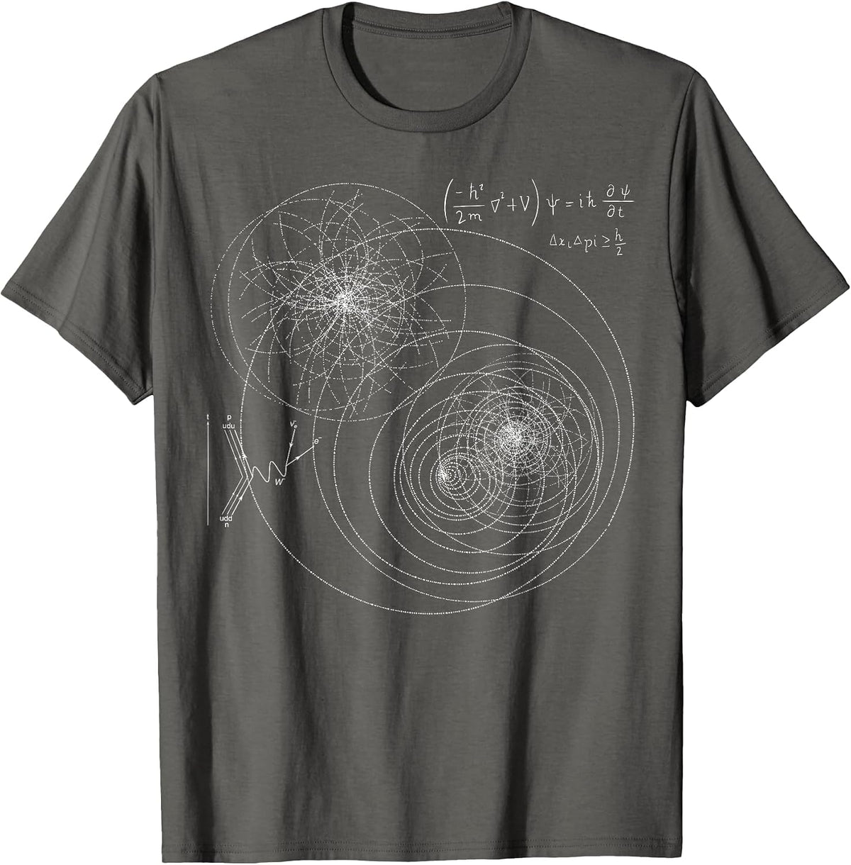 Higgs Boson Physics Quantum Mechanics Science Lover Teacher T-Shirt - Asphalt Grey