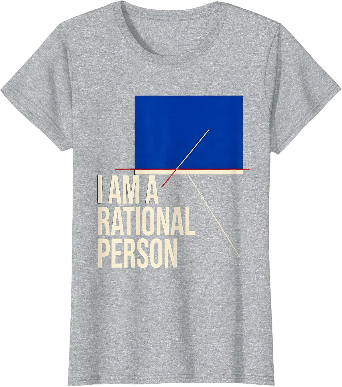 Women's I Am A Rational Person Funny Math Teacher Gift Math Nerd T-Shirt - Heather Grey