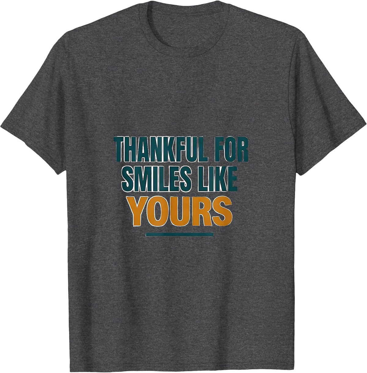 Men's Thankful For Smiles Like Yours Funny Dental Hygienist Gift T-Shirt - Dark Heather Grey
